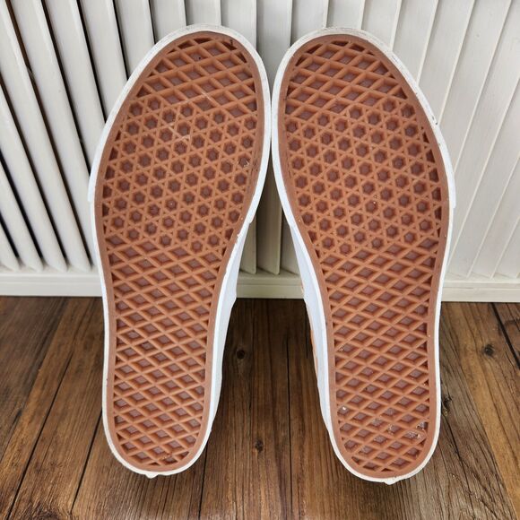 Vans Authentic Stacked Platform Sneakers Womens Size 9.5 Sand Checkerboard Shoes - Picture 7 of 9